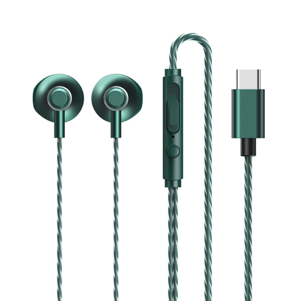 Slušalice Type-C Remax RM-711a zelene - 049400