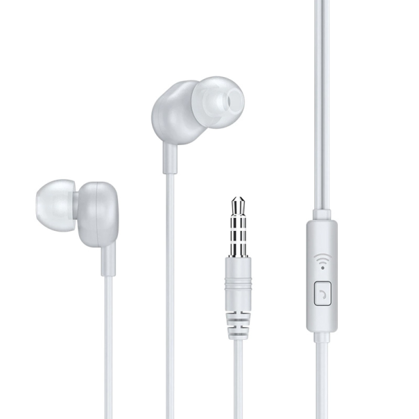Slušalice REMAX Wired RW-105 3.5 mm bele - 202843