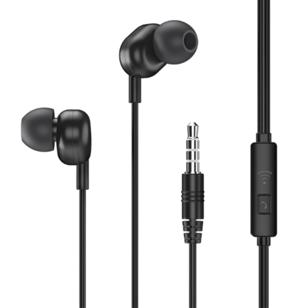 Slusalice REMAX Wired RW-105 3.5 mm crne - 202844