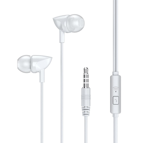 Slusalice REMAX Wired RW-106 3.5 mm bele - 202845