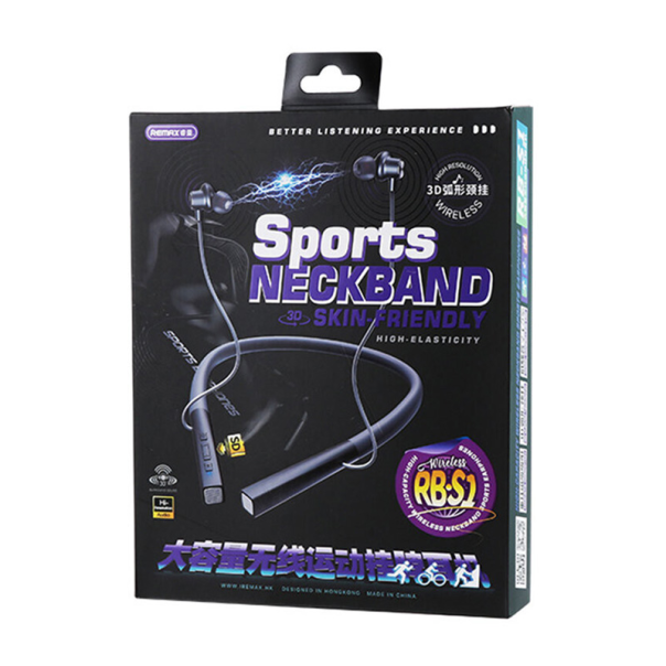 Slusalice REMAX Wireless Neckband Sports RB-S1 crne - 208864