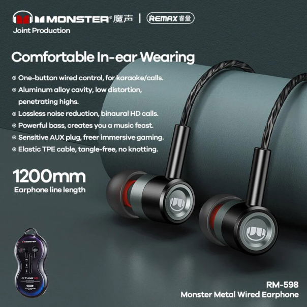 Slušalice Type-C Remax Monster RM-598a bele - 611559