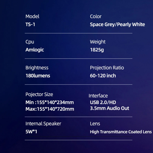 Smart projektor TS-1 - 211826