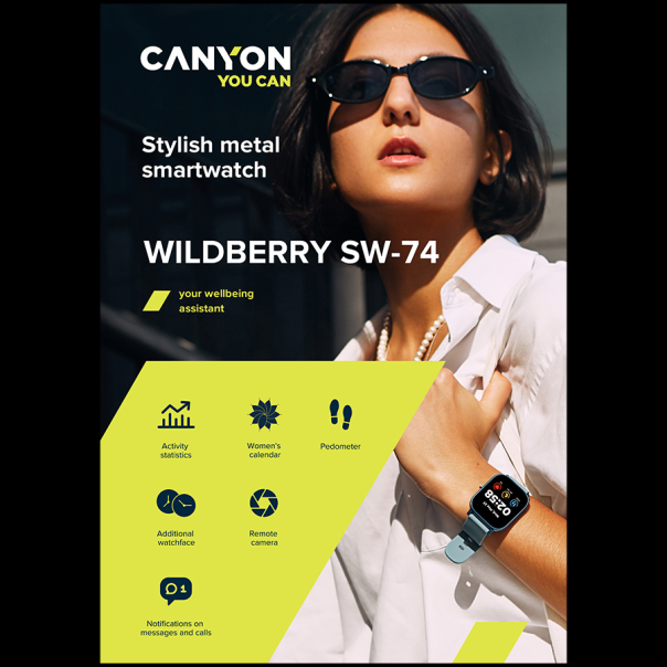 Smart watch CANYON Wildberry SW-74, 1.3