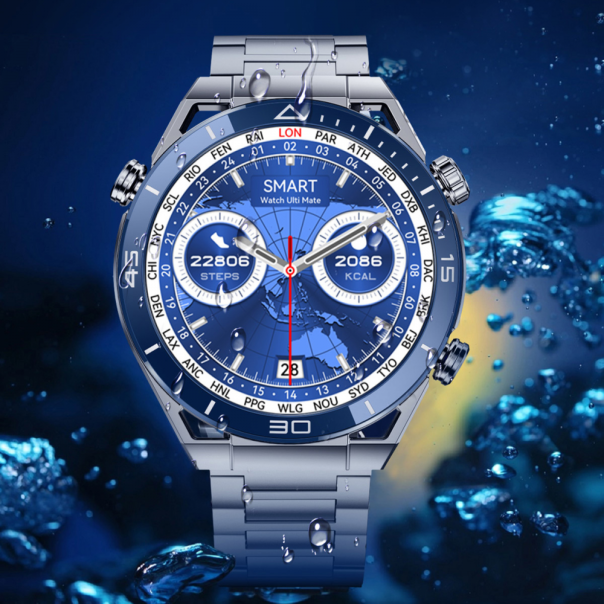 Smart Watch DT Ultramate plavi (metalna+silikonska narukvica) - 216174