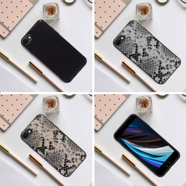 Maska za iPhone 6 krem Snake leather - 036226