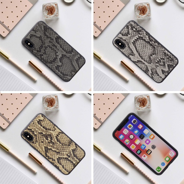 Maska za Samsung A80/ A805F Snake leather crna - 036447