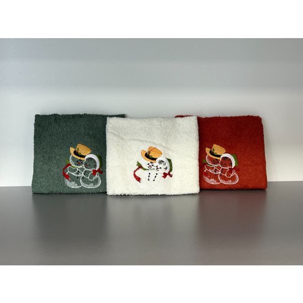 New Year set 3 peškira 30x50cm Jelen - VLK000115-jelen