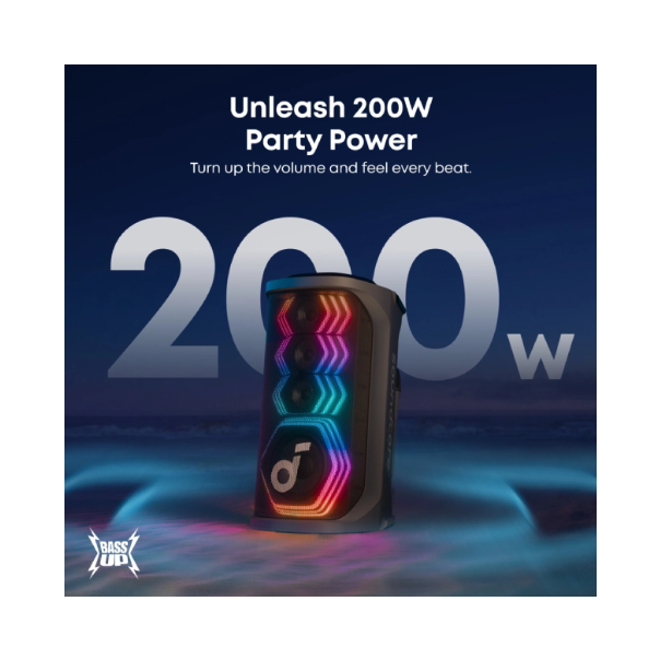 ANKER Soundcore Rave 3S 200W prenosivi bluetooth IPX4 zvučnik crni - EP2947991