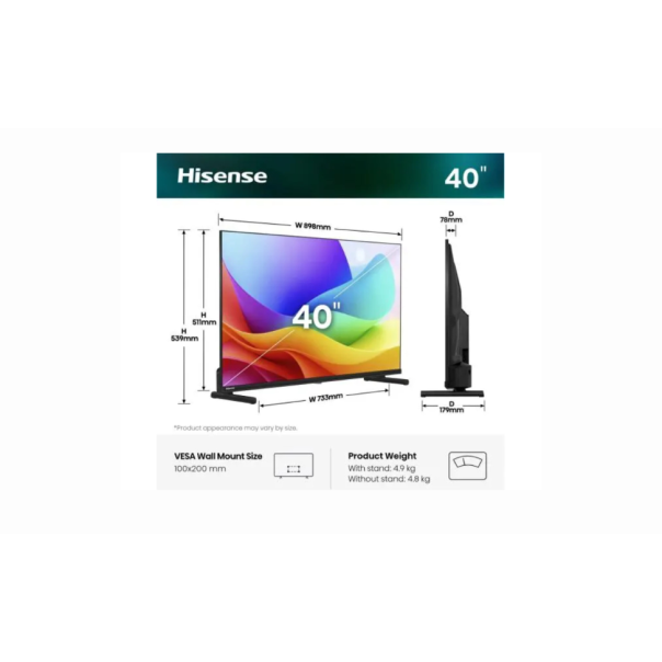 HISENSE 40 inča 40A5S QLED FHD Smart TV - EP2993488