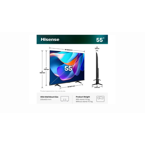 HISENSE 55 inča 55A6S 4K UHD LED Smart TV - EP3003622