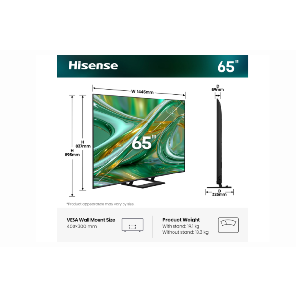 HISENSE Televizor 65E8S, ULED MiniLED, 4K UHD ,Smart TV - EP3132900