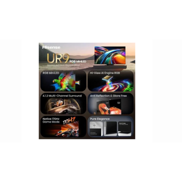 HISENSE Televizor 65UR9S , ULED RGB Mini-LED, 4K UHD ,Smart TV - EP3132903