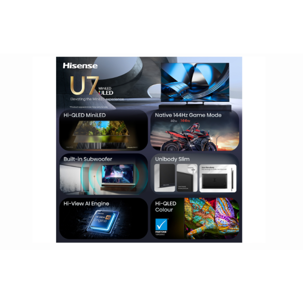 HISENSE Televizor 55U7SE, ULED MiniLED ,4K UHD Smart TV - EP3085649