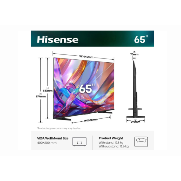 HISENSE Televizor 65E7S ,Hi-QLED, 4K UHD, Smart TV - EP3100931