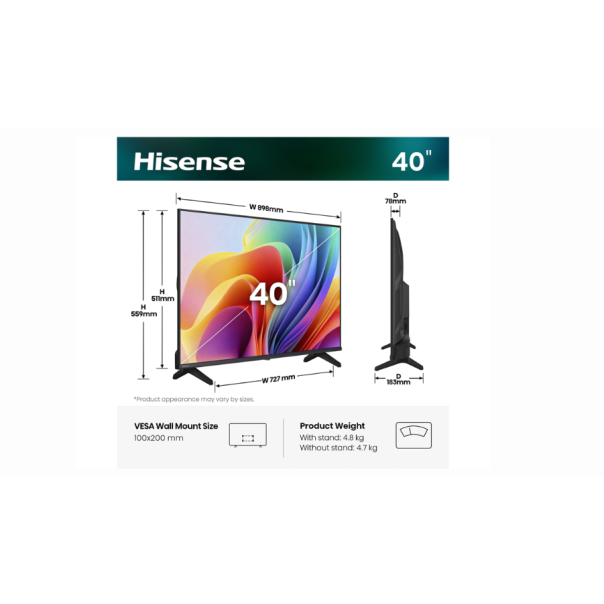 HISENSE Televizor 40A4S, LED FHD ,Smart TV - EP3100952