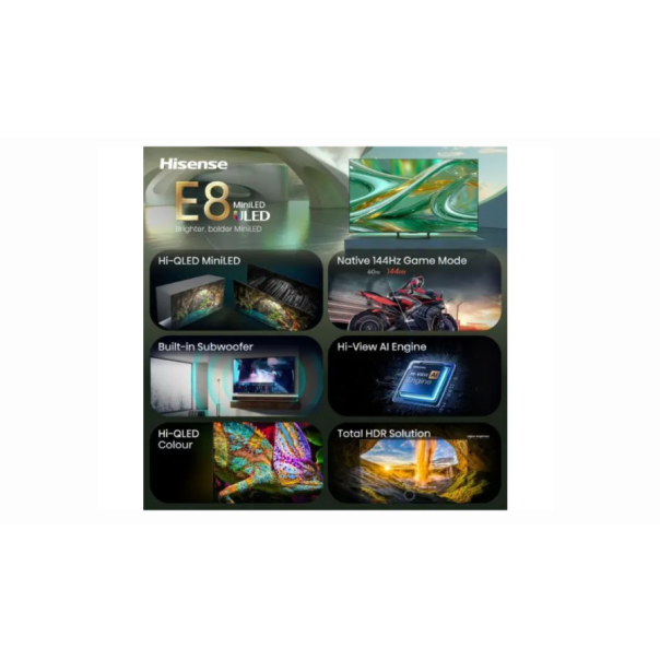 HISENSE Televizor  85E8S ,ULED Mini LED, 4K UHD ,Smart TV - EP3178568