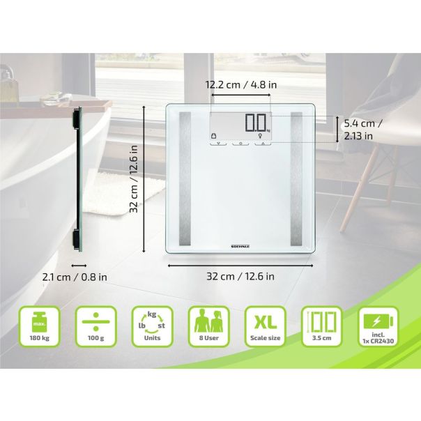 SOEHNLE Telesna vaga SHAPE SENSE CONTROL 200 - SO 63858