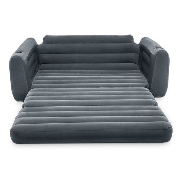 INTEX Sofa na naduvavanje 2u1, siva - 75176