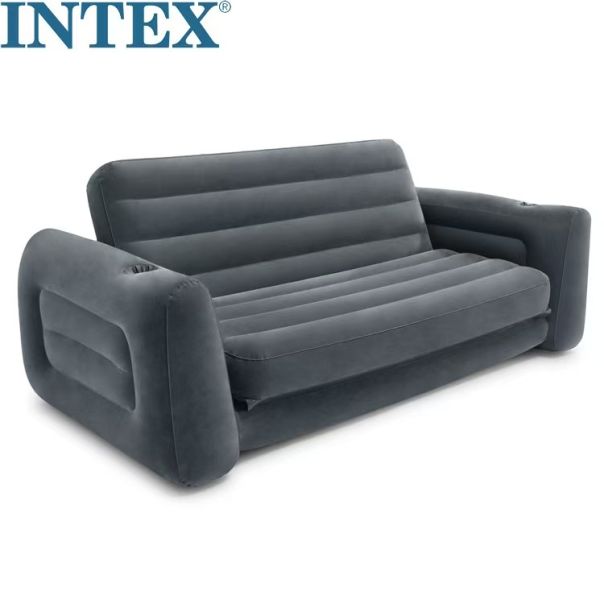 INTEX Sofa na naduvavanje 3, siva - BOLSOFINTEX3