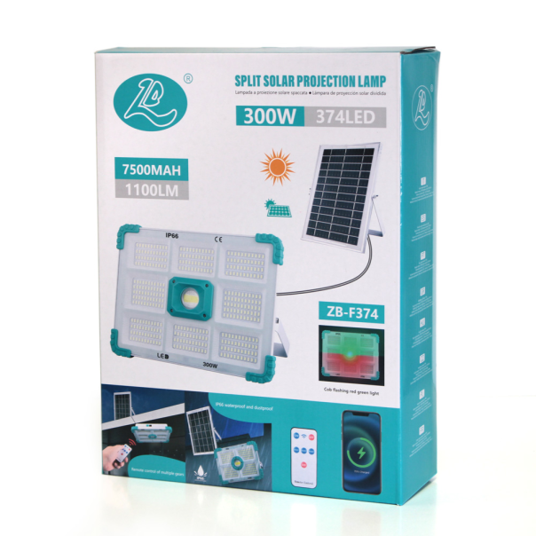 Solarna sijalica (374 LED) sa daljinskim upravljacem - 211878