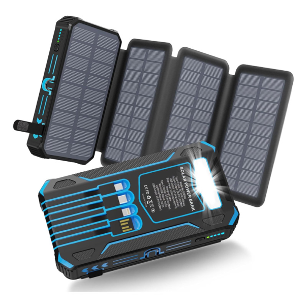 Solarni Power Bank 905-IE 20000 mAh sa LED lampom plavi - 616400