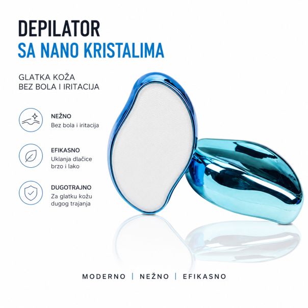 Depilator sa nano kristalima, ručni odstranjivač dlačica i piling kože, x2 - EP3280352