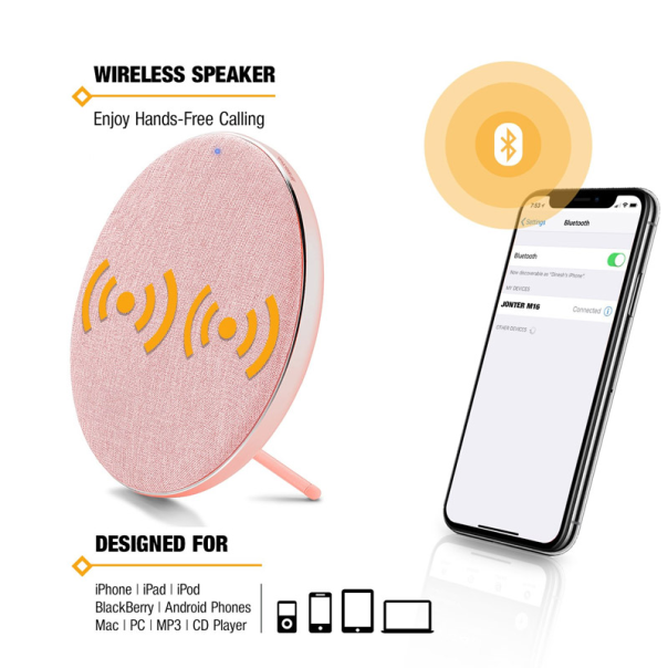 Bluetooth zvučnik Jonter M16 BTSM1/ 16 pink - 046156