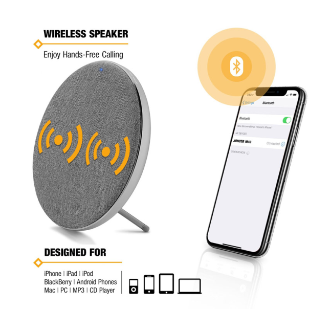 Bluetooth zvučnik Jonter M16 BTSM1/ 16 sivi - 046155