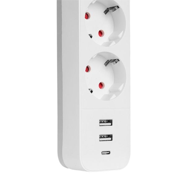 S-LINK PRODUZNI KABL SPG03TC 3 UTICNICE 2XUSB 1X TIP-C BELI 1.5M , 37303 - EP3163909