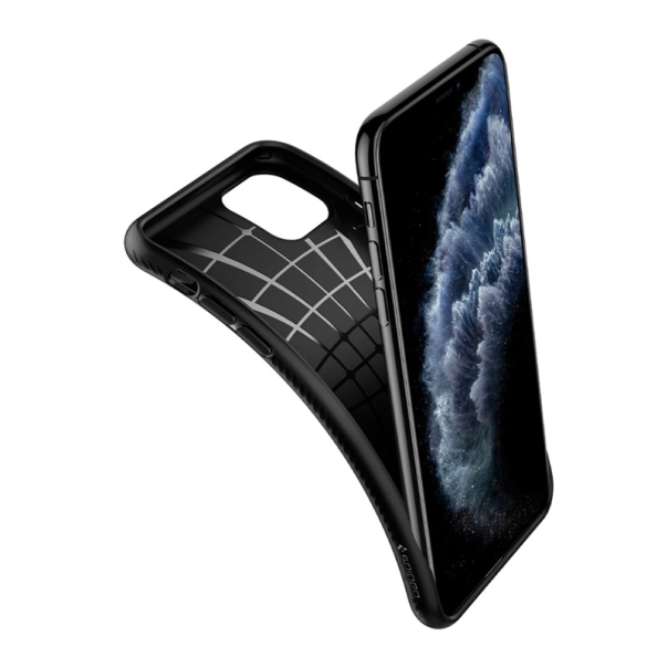 Maska za iPhone 11 Pro Max mat crna Spigen Liquid Air - 075CS27134