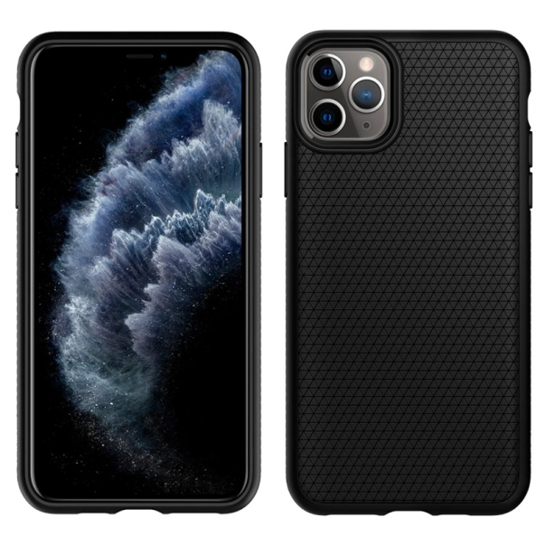 Maska za iPhone 11 Pro Max mat crna Spigen Liquid Air - 075CS27134