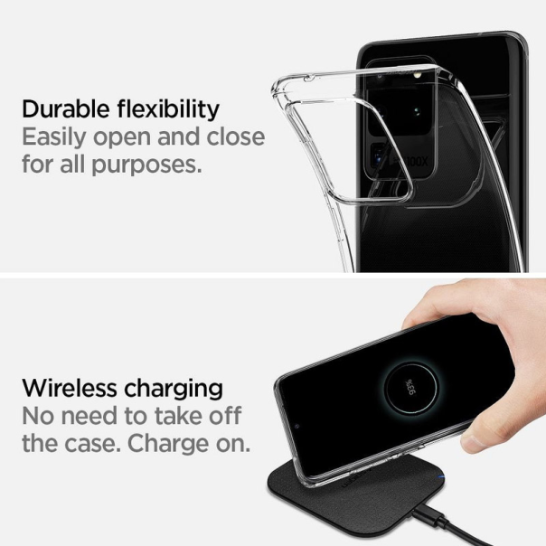 Maska za Samsung S20 Ultra/ G988F transparent Spigen Liquid Crystal - ACS00709