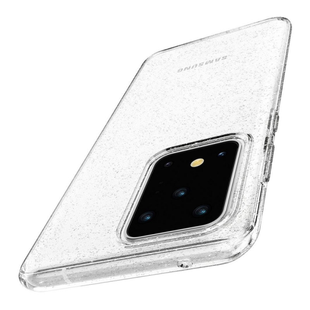 Maska za Samsung S20 Ultra/ G988F transparent Spigen Liquid Crystal Glitter - ACS00710