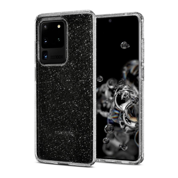 Maska za Samsung S20 Ultra/ G988F transparent Spigen Liquid Crystal Glitter - ACS00710