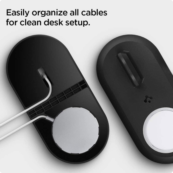 Spigen Magfit duo Apple Magsafe & Apple Watch Charger Stand crni - AMP02796