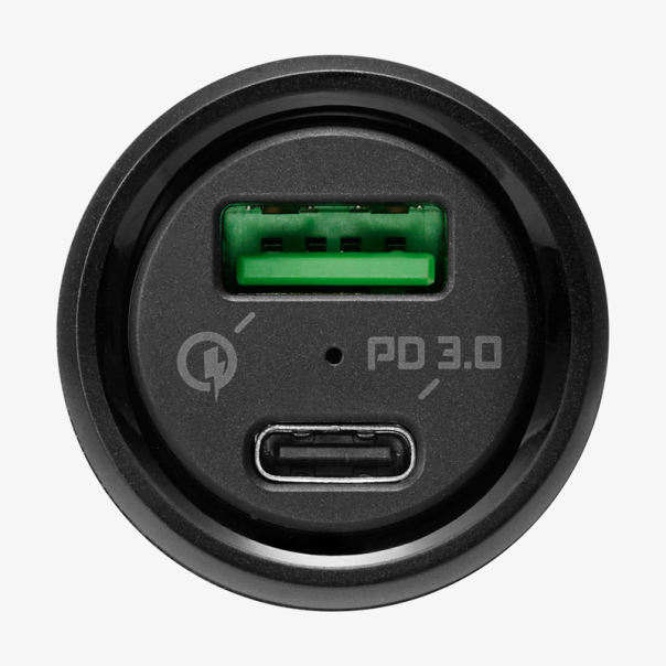 Spigen Steadiboost F31QC 2-Port Car Charger PD27W/QC3.0 crni - 000CP25597