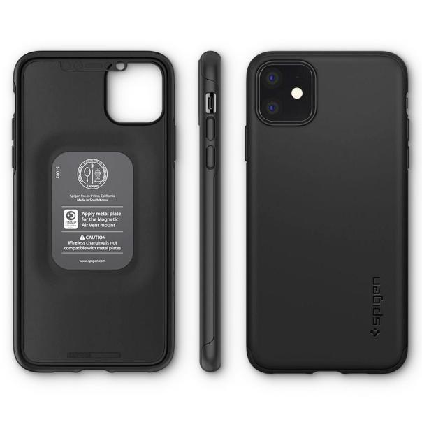 Maska za iPhone 11 Pro Max crna Spigen Thin Fit - 075CS27127