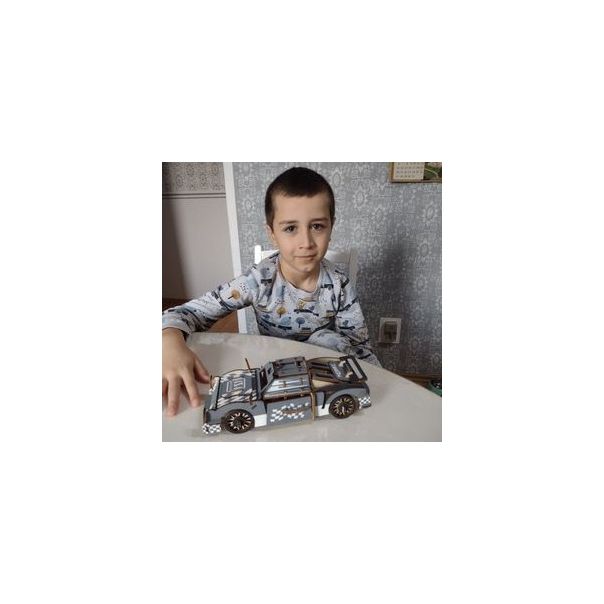 3d drvena slagalica - Trkački automobil - 50-1-1