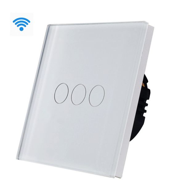 EXESHOP Wi-Fi pametni prekidač 3G TUYA Beli NN (WIFI TOUCH SWITCH) - SS016