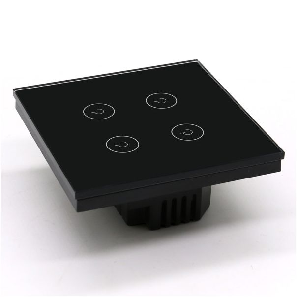 EXESHOP Wi-Fi pametni prekidač 4G TUYA Crni (WIFI TOUCH SWITCH) - SS020