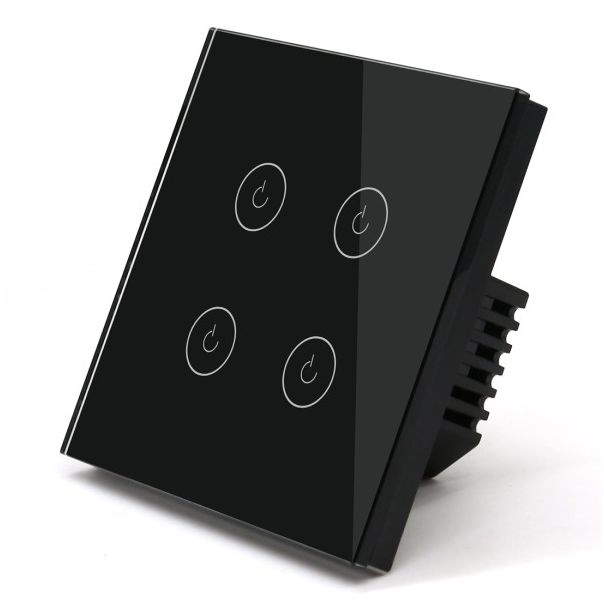 EXESHOP Wi-Fi pametni prekidač 4G TUYA Crni (WIFI TOUCH SWITCH) - SS020