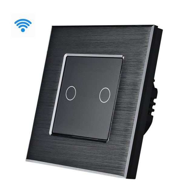EXESHOP 2G Wi-Fi pametni prekidači AL Crni (WIFI TOUCH SWITCH) - SS025