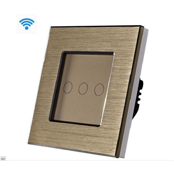 EXESHOP 3G Wi-Fi pametni prekidači AL Zlatni (WIFI TOUCH SWITCH) - SS030