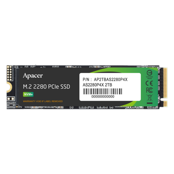 SSD M.2 NVME 512GB Apacer AS2280P4X 2100MBs/1700MBs - 223285
