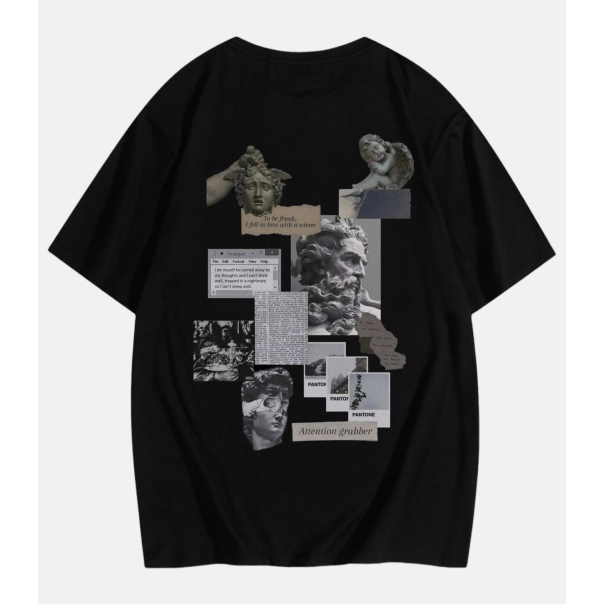 Streetwear Attention Grabber, Crna - P-1102