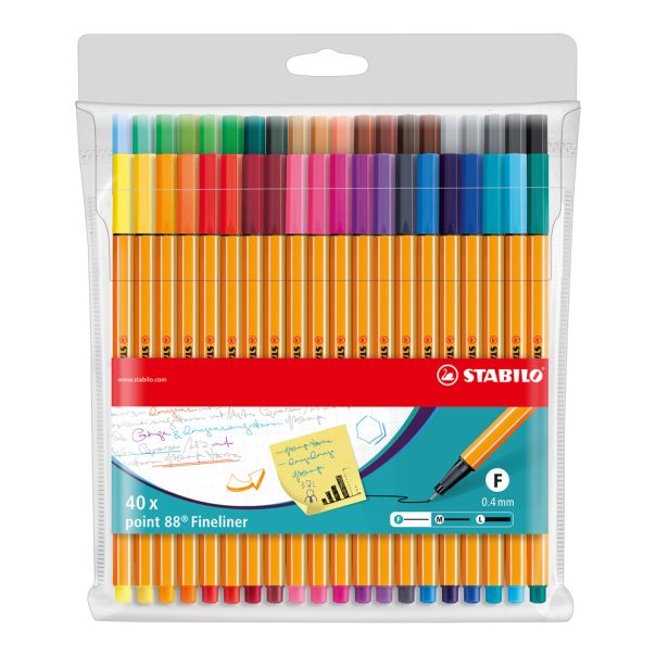 STABILO Finelineri Point 88, set 1/40 - 8840-1