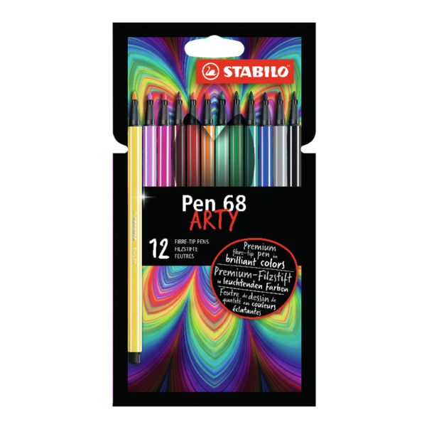 STABILO Flomasteri Pen 68 Arty, set 1/12 - 6812-1-20