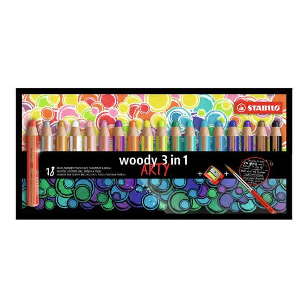 STABILO Drvene bojice Woody Arty 3u1, set 1/18 - 880-18-1-20