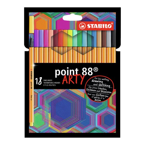 STABILO Finelineri Point 88 Arty, set 1/18 - 8818-1-20